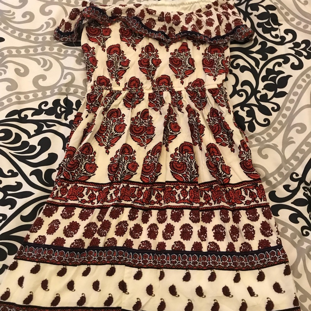 Red and Navy dress